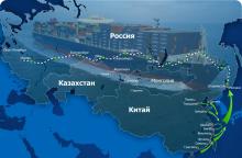Грузоперевозки между Китаем и Россией растут